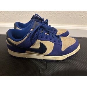 Nike Dunk Low Premium DV7471-400 Blue Tan Suede Men's 10.5